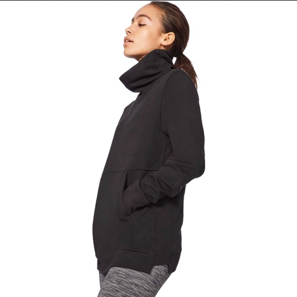 Lululemon Black Cowl Neck Press Pause Pullover Size 6⭐️ - Picture 2 of 8